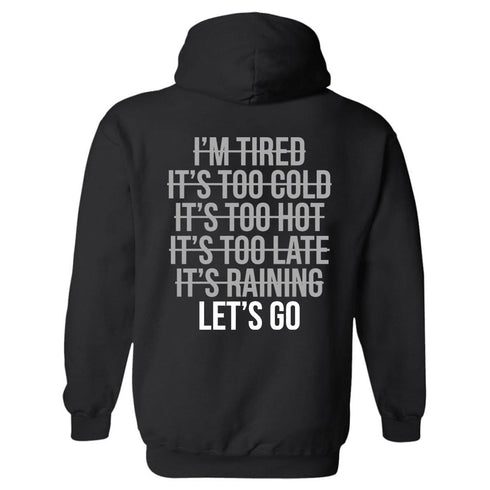Men's LET'S GO Printed Gym Hoodie